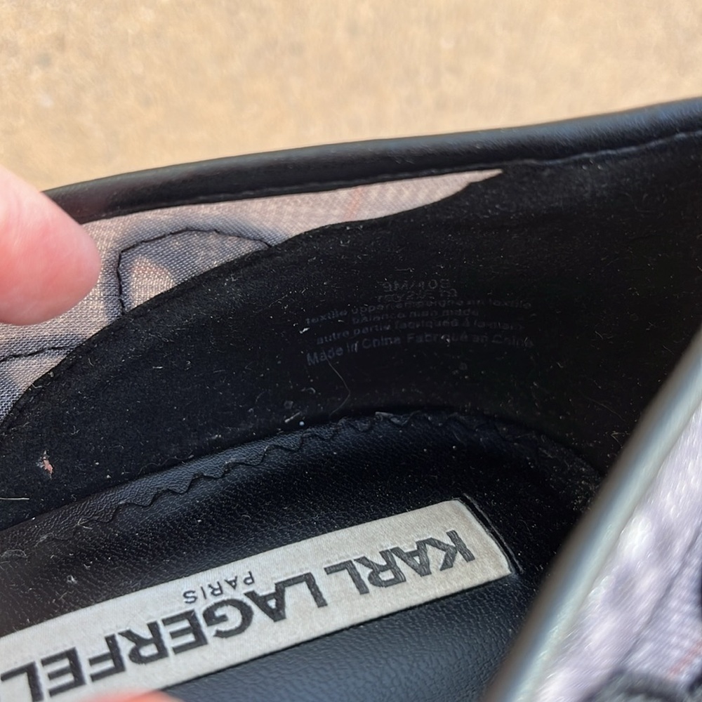 Karl Lagerfeld Paris Black Mesh Lace Rey 2 Sexy Heel Pump Womens Size 9 M - Picture 12 of 12